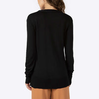 Cardigan Tricot Viscose Feminino - Preto