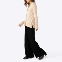 Cardigan Tricot Viscose Feminino - Bege
