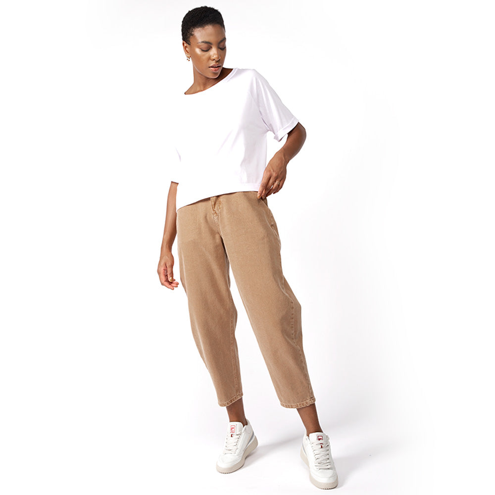 Everyday T-Shirt Boxy Raglan Feminina - Branco