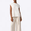 Camiseta Malha Linho Feminina - Off White