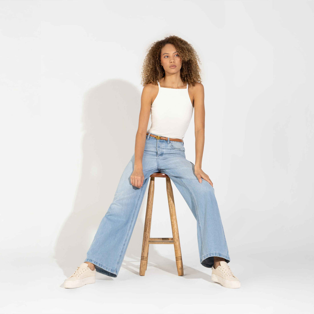 Regata Cotton Pima Cava Americana Feminina - Off White