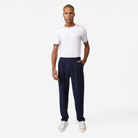 Calça Blend Linho Textura Masculina - Azul Marinho