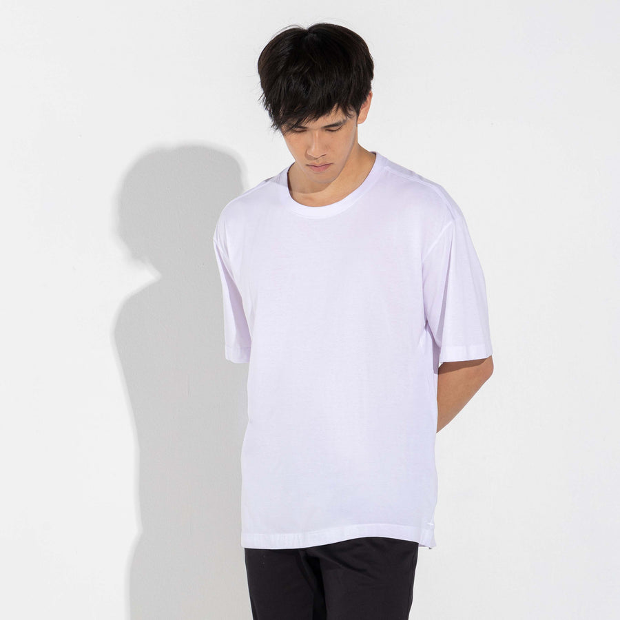 Camiseta Boxy Algodão Premium Masculina | Everyday Collection - Branco