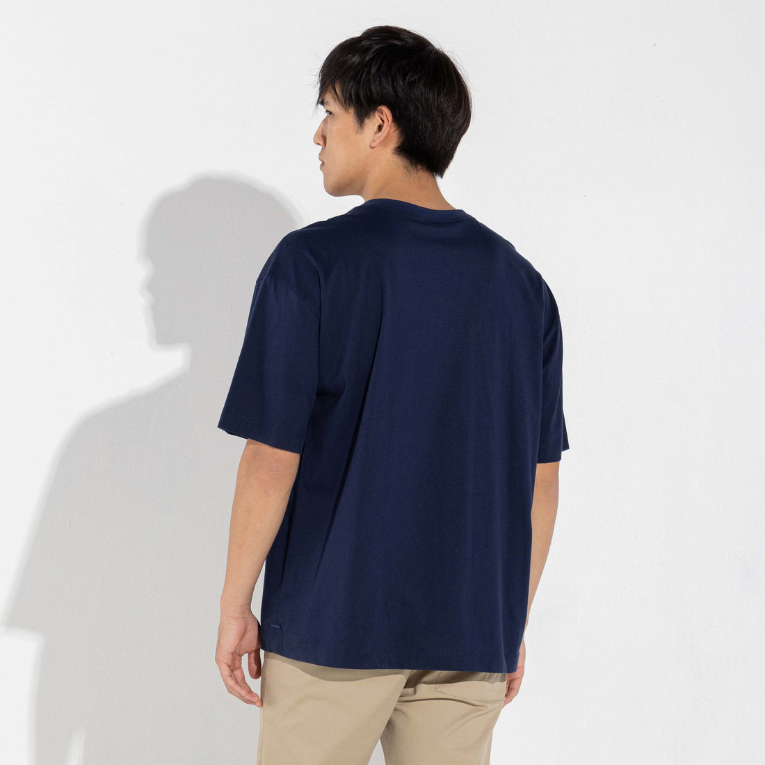 Camiseta Boxy Algodão Premium Masculina | Everyday Collection - Azul Marinho