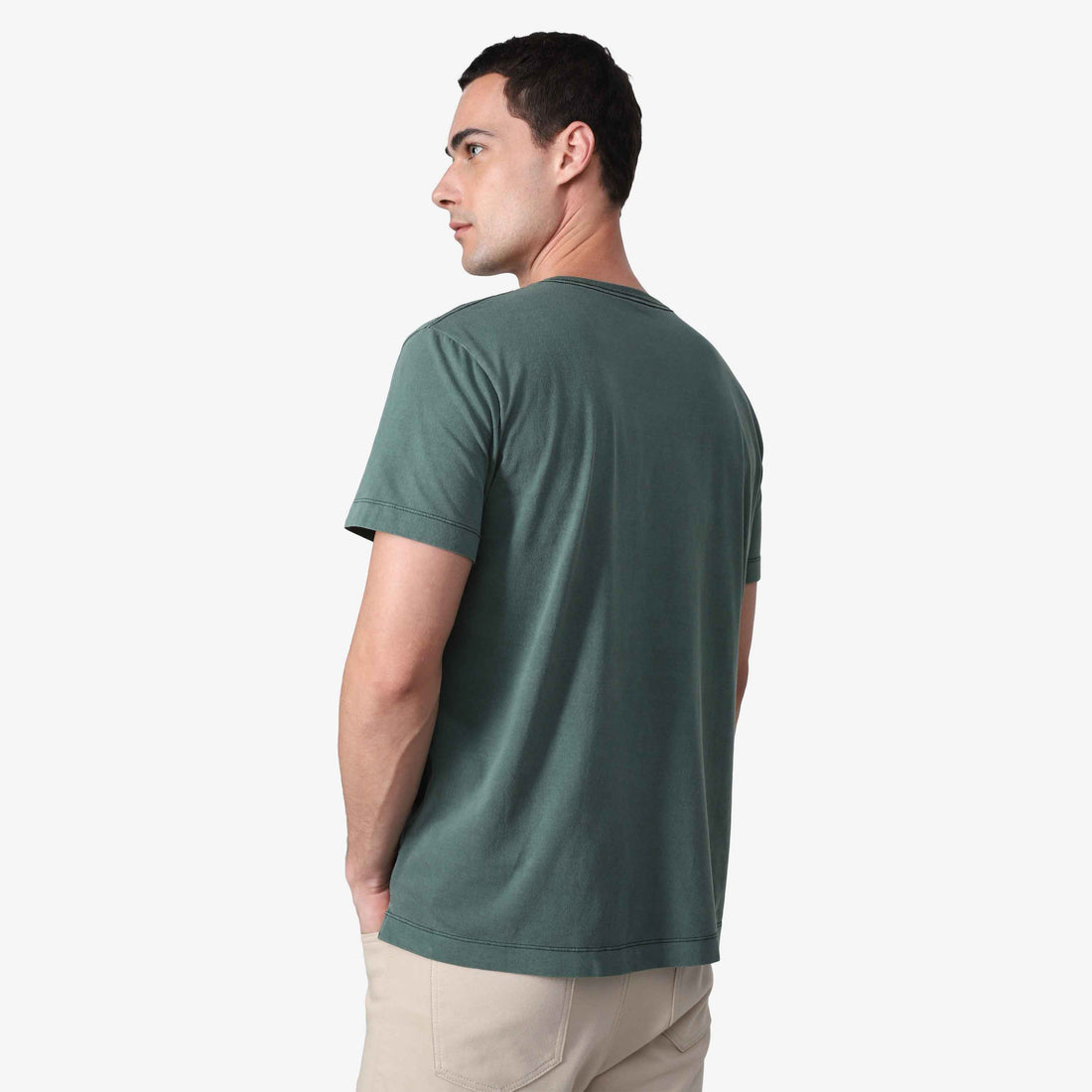 Camiseta Estonada Masculina - Verde Cedro