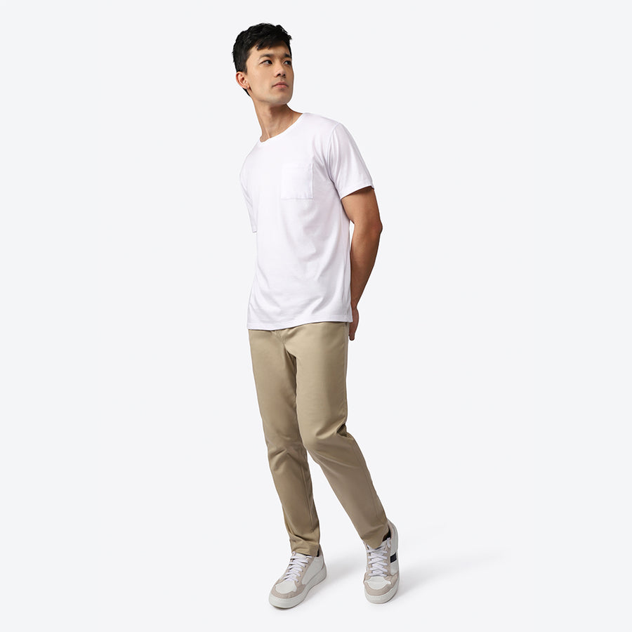 Camiseta Pima Bolso Masculina | Life Collection - Branco