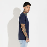 Camiseta Pima Bolso Masculina | Life Collection - Azul Marinho
