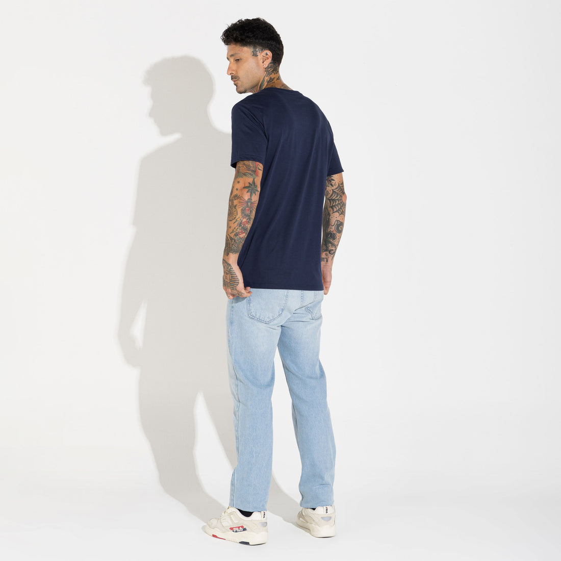 Camiseta Pima Bolso Masculina | Life Collection - Azul Marinho