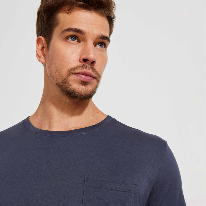 Camiseta Pima Bolso Masculina | Life Collection - Grafite