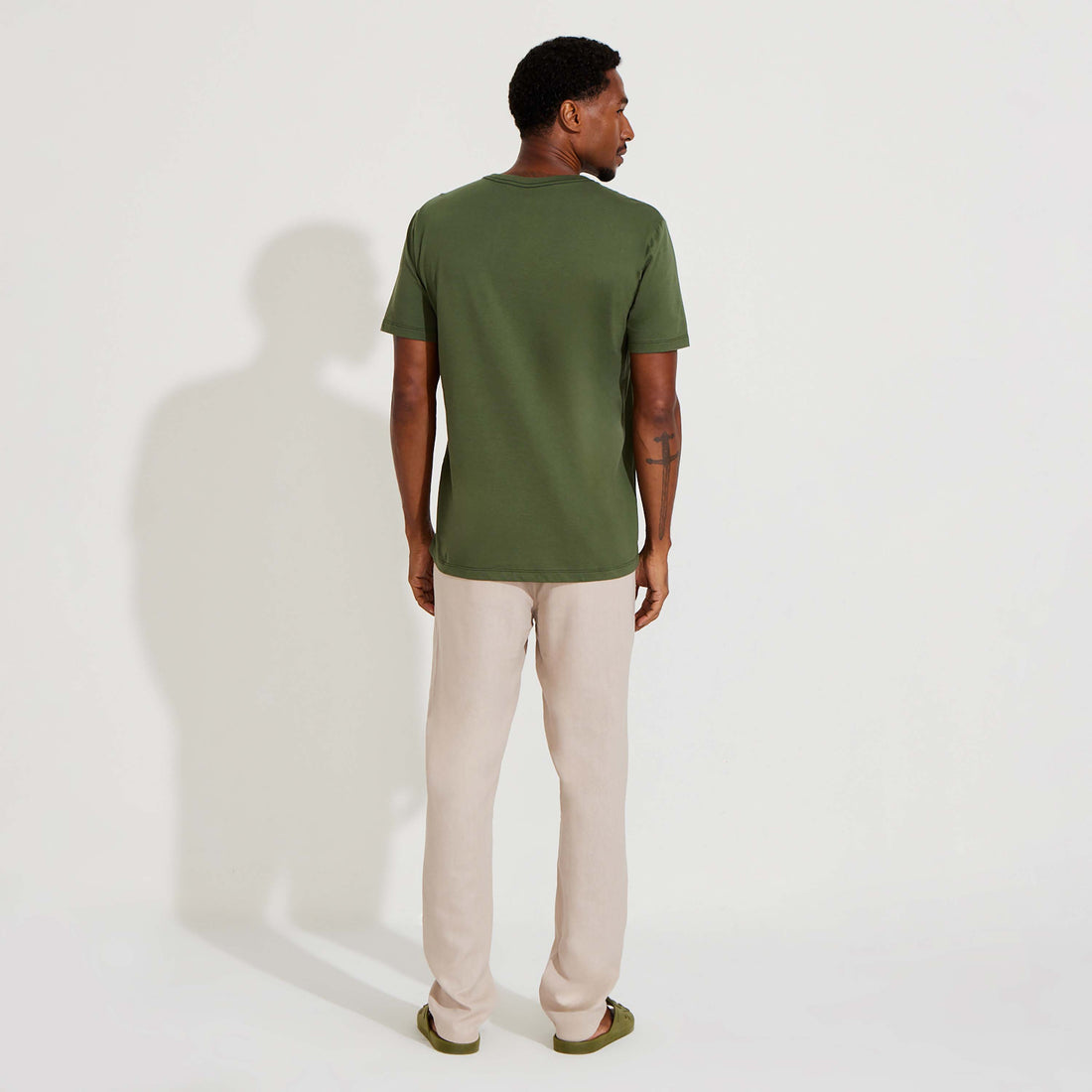 Camiseta Pima Bolso Masculina | Life Collection - Verde Figo