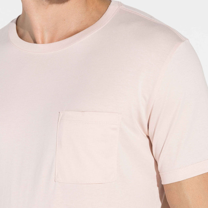 Camiseta Pima Bolso Masculina | Life Collection - Rosa Lemonade