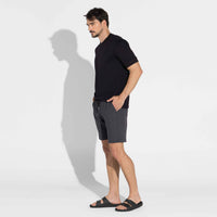 Bermuda Flamê Recorte Lateral Masculina - Mescla Escuro