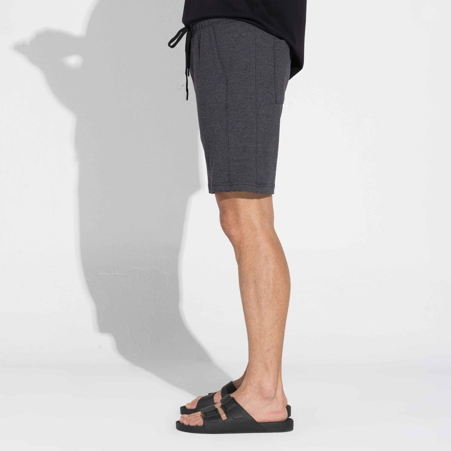 Bermuda Flamê Recorte Lateral Masculina - Mescla Escuro