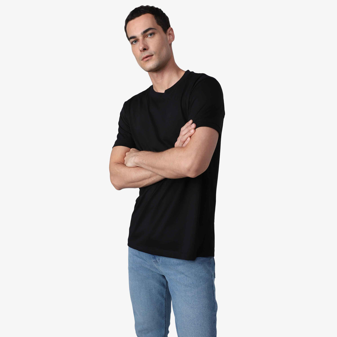 Camiseta Pima Punho Masculina | Life Collection - Preto