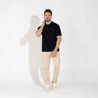 Camiseta Pima Punho Masculina | Life Collection - Preto