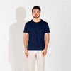 Camiseta Pima Punho Masculina - Azul Marinho