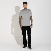Camiseta Pima Punho Masculina | Life Collection - Cinza Titânio