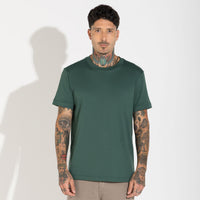 Camiseta Pima Punho Masculina | Life Collection - Verde Pinho