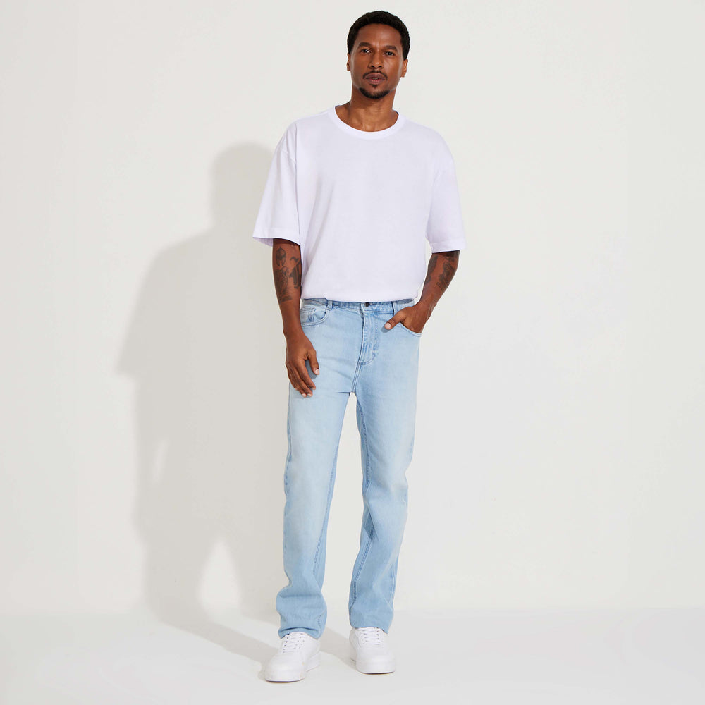 Calça Jeans Clássica Masculina - Azul Jeans Claro