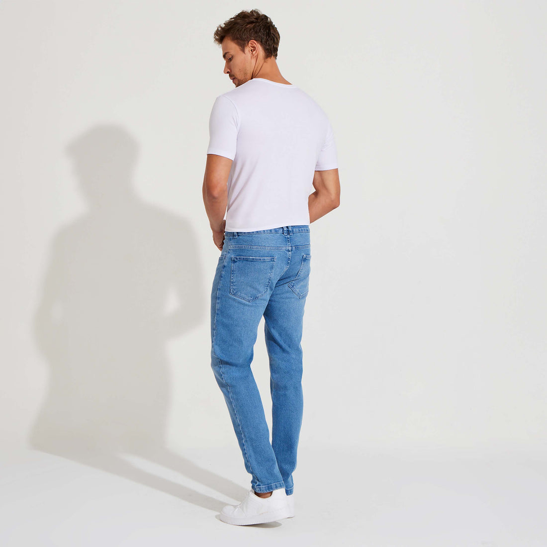 Calça Jeans Slim Masculina - Azul Jeans Claro