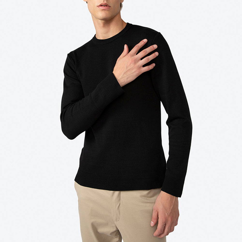 Suéter Tricot Viscose Masculino - Preto