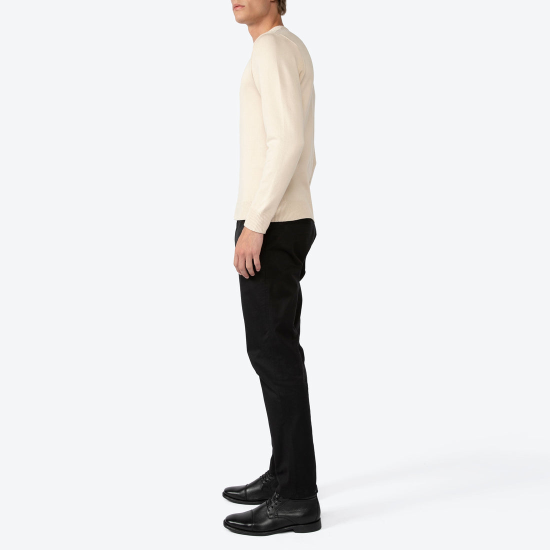 Suéter Tricot Viscose Masculino - Bege