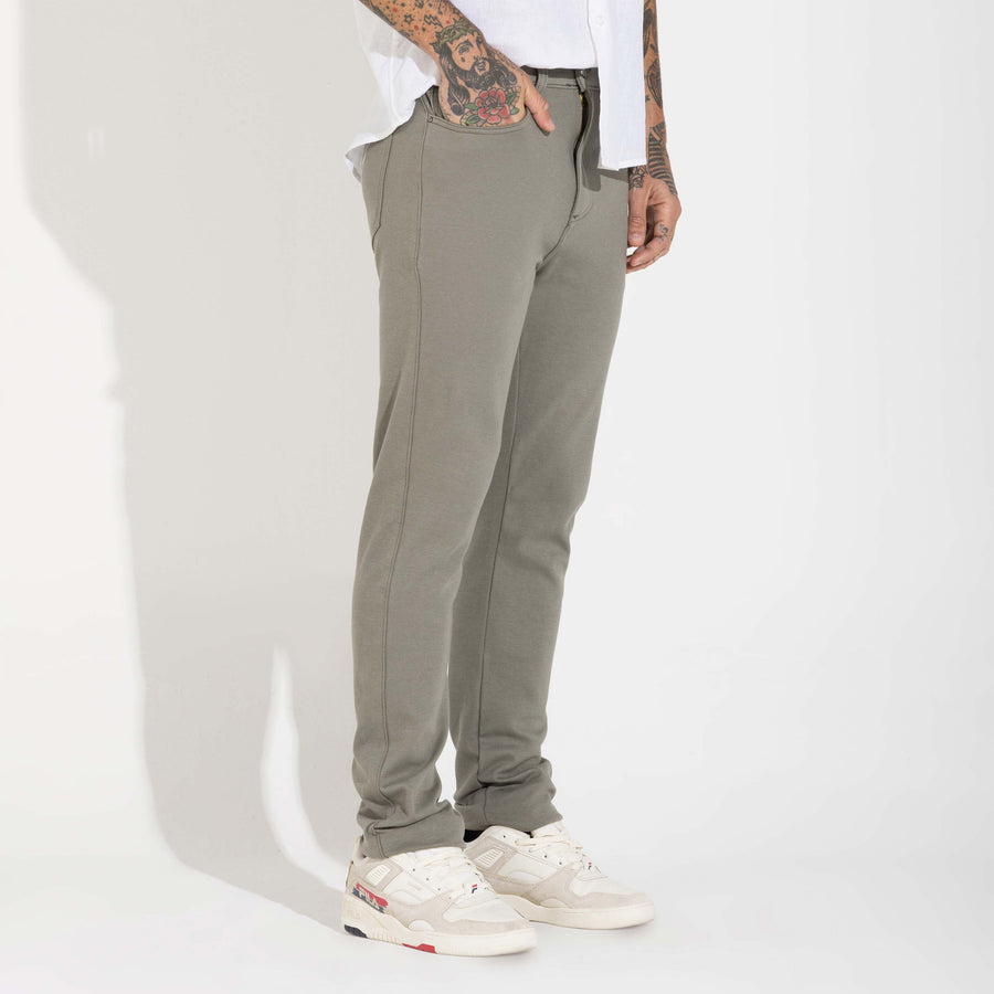 Calça Sarja Moletom Masculina | Travel Collection - Verde Médio