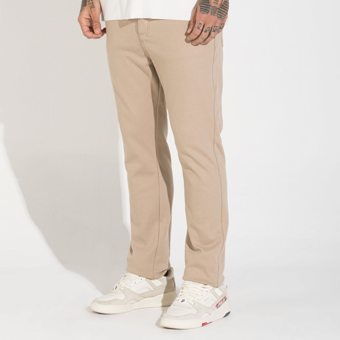Calça Sarja Moletom Masculina | Travel Collection - Bege Taupe