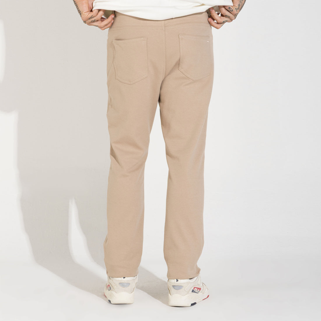 Calça Sarja Moletom Masculina | Travel Collection - Bege Taupe