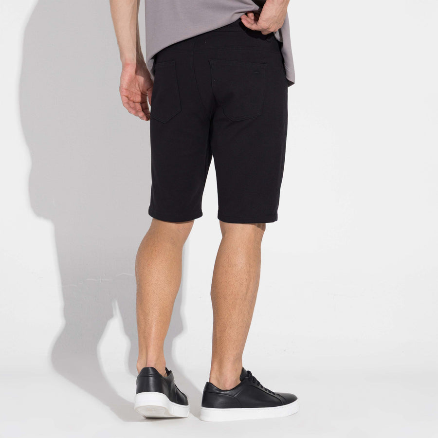 Bermuda Sarja Moletom Masculina | Travel Collection - Preto