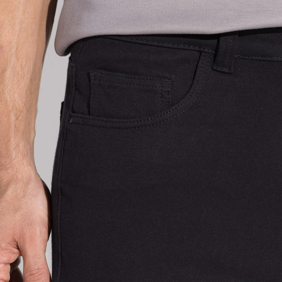 Bermuda Sarja Moletom Masculina | Travel Collection - Preto