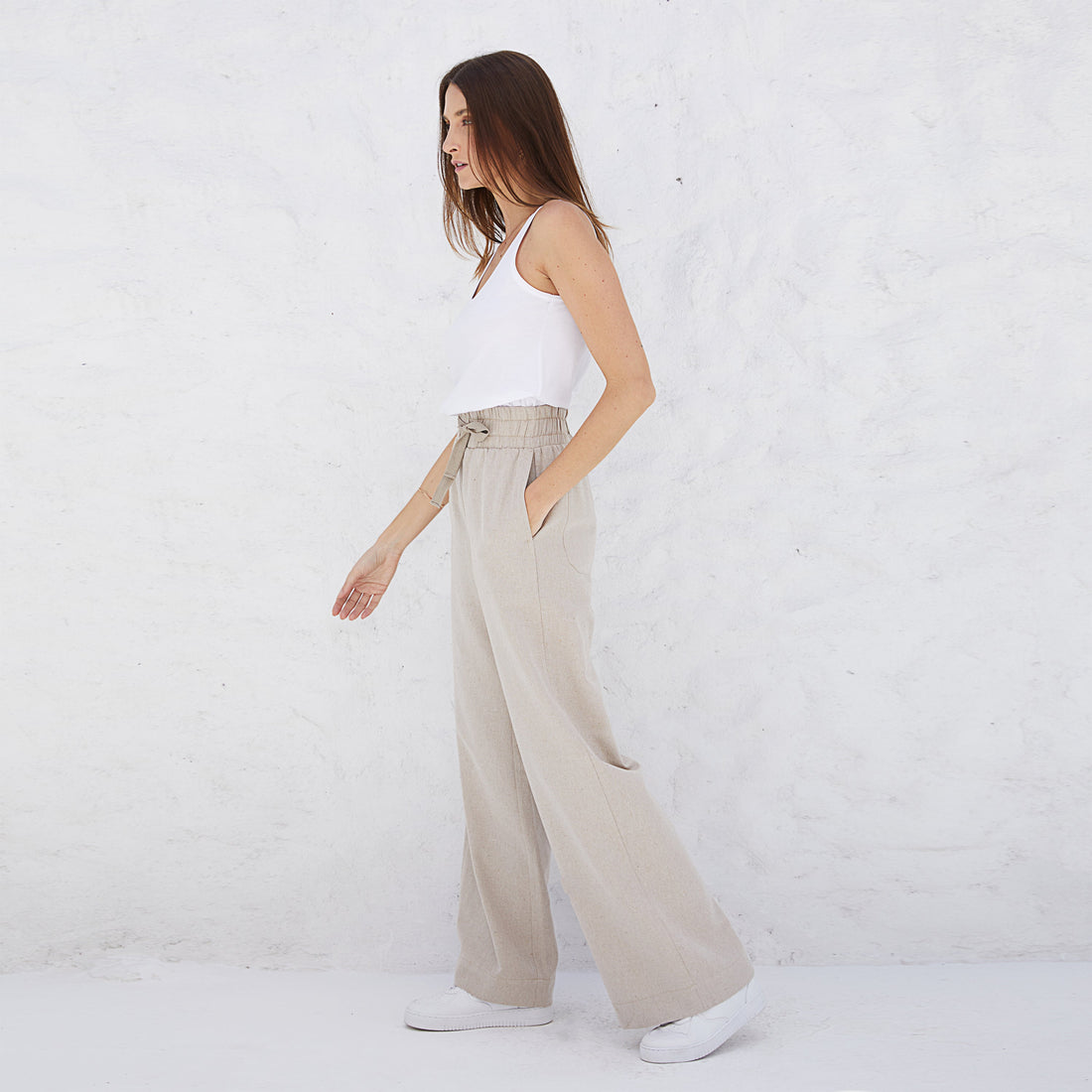 Calça Algodão Eco Feminina - Caramelo