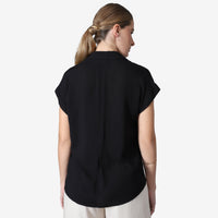 Camisa Manga Curta Feminina - Preto