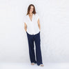 Camisa Manga Curta Feminina - Off White