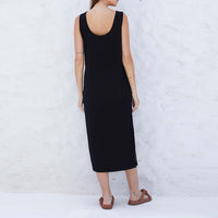 Vestido Midi Viscose - Preto