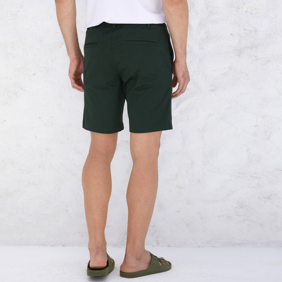 Bermuda Algodão Stretch Masculina - Verde Cedro