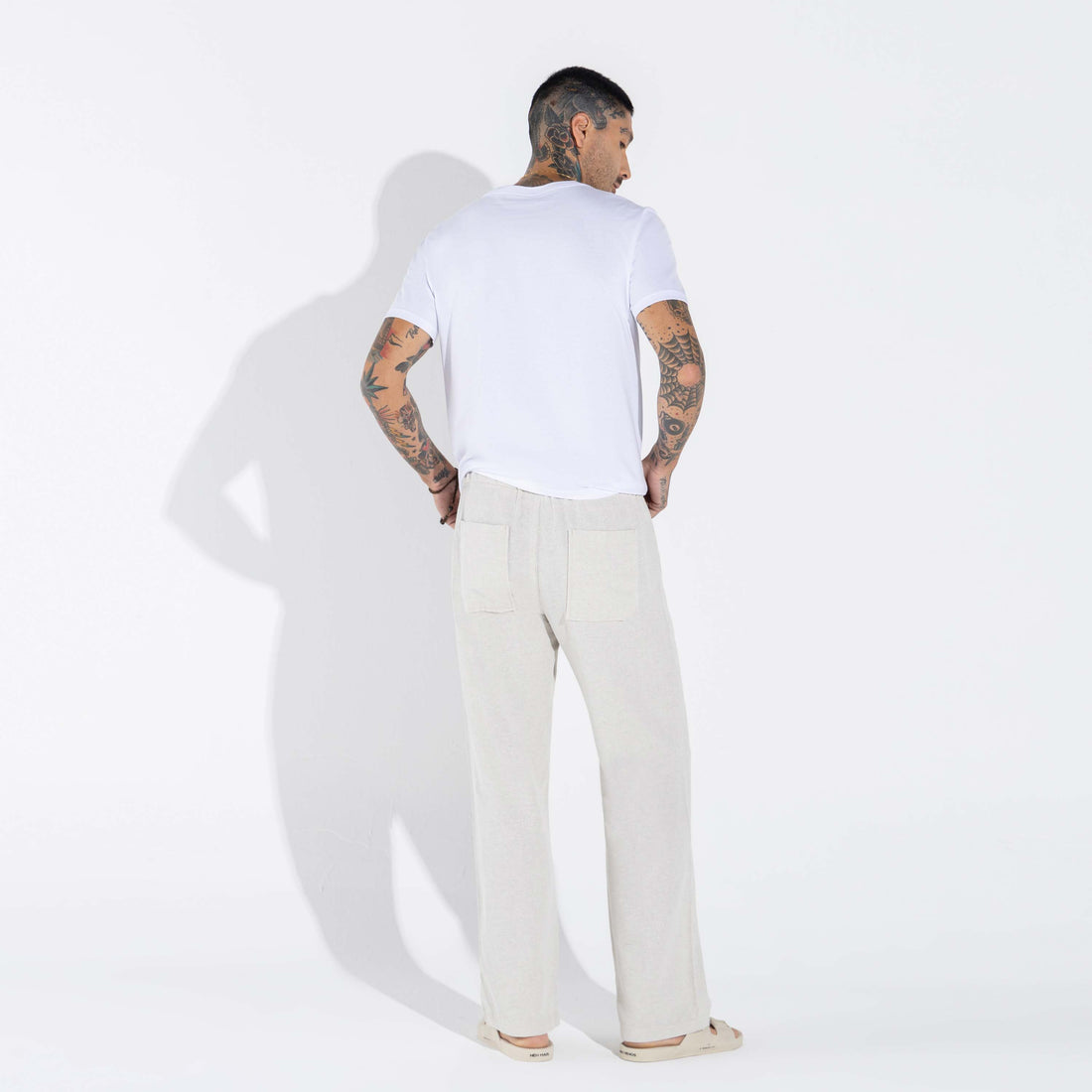 Calça Algodão Eco Masculina - Bege Areia