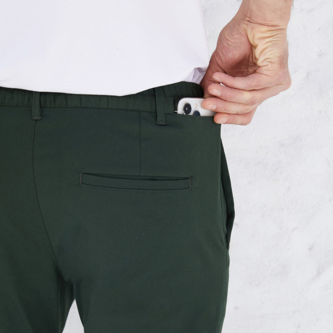 Calça Algodão Stretch Masculina - Verde Cedro
