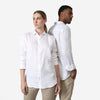 Camisa Linho Manga Longa - Branco