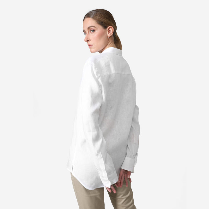 Camisa Linho Manga Longa - Off White