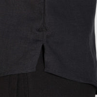 Camisa Linho Manga Longa - Preto