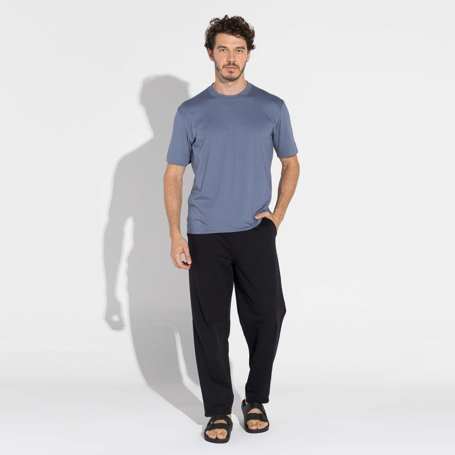 Camiseta Cotton Pima Masculina - Azul Cobalto