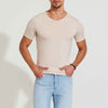 Undershirt Micromodal Masculina - Bege Latté