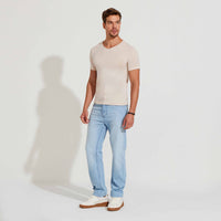 Undershirt Micromodal Masculina - Bege Latté