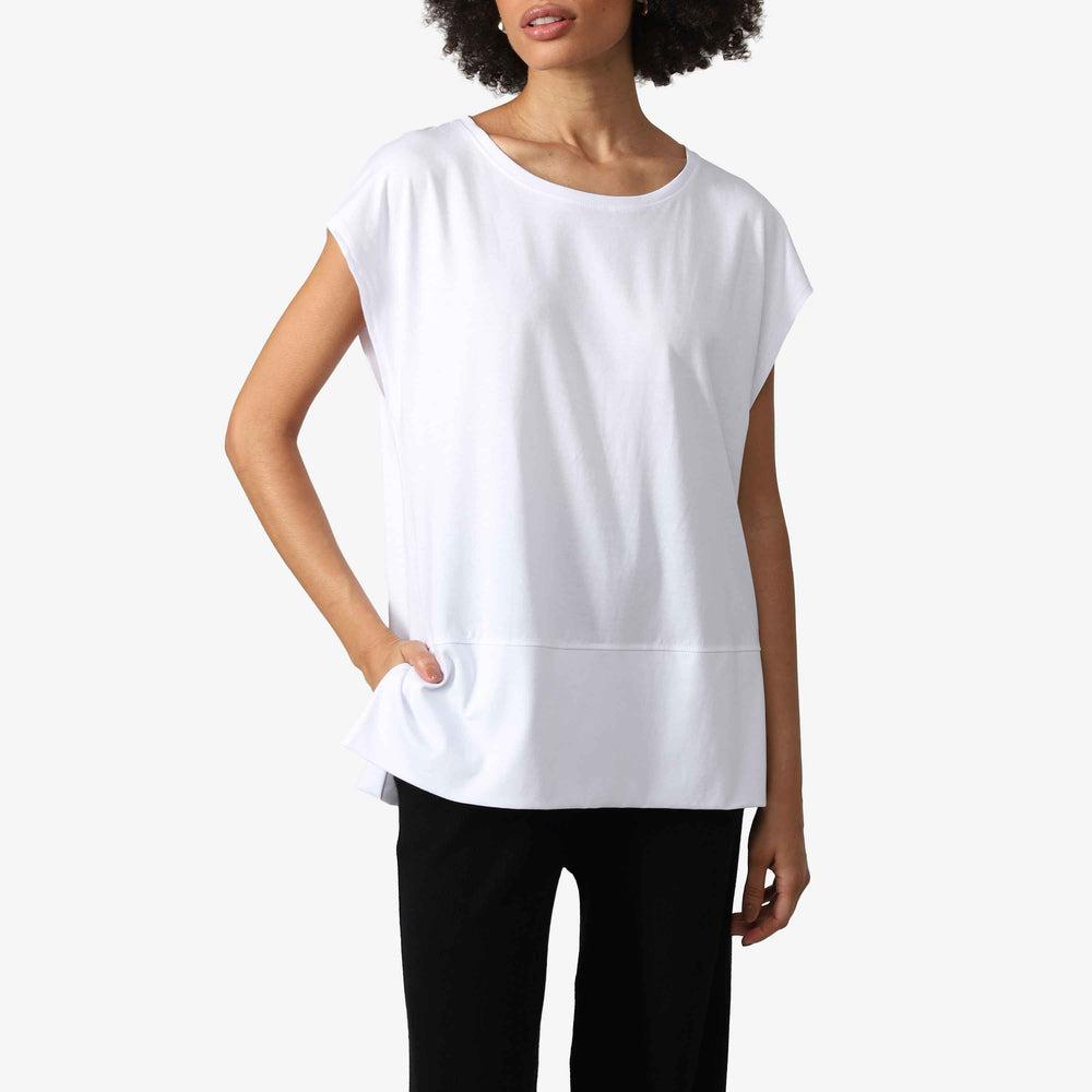 Blusa Algodão Pima Ampla Feminina | Life Collection - Branco