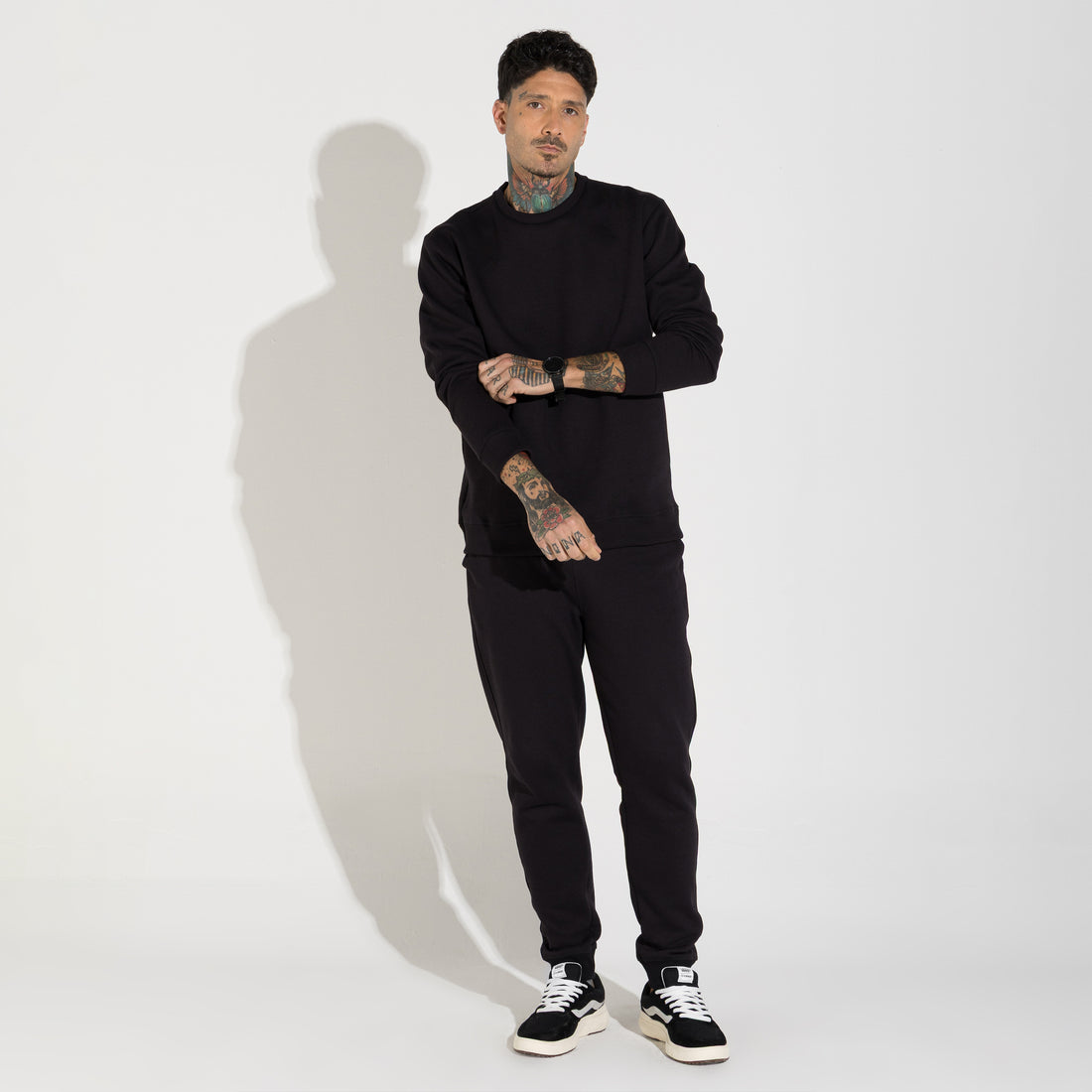 Blusão Moletom Flanelado - Preto