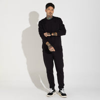 Blusão Moletom Flanelado - Preto