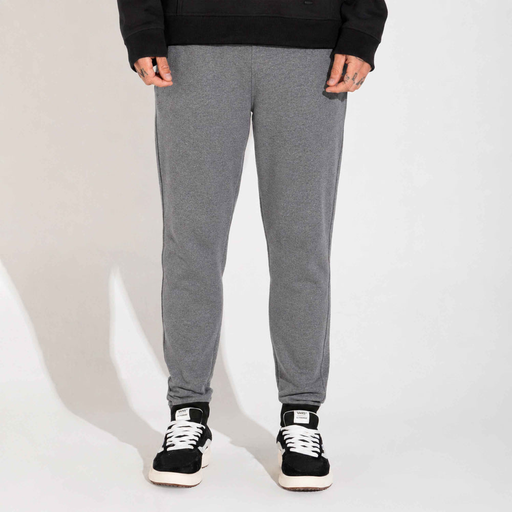 Calça Jogger Moletom Flanelado - Mescla Escuro