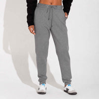 Calça Jogger Moletom Flanelado - Mescla Escuro
