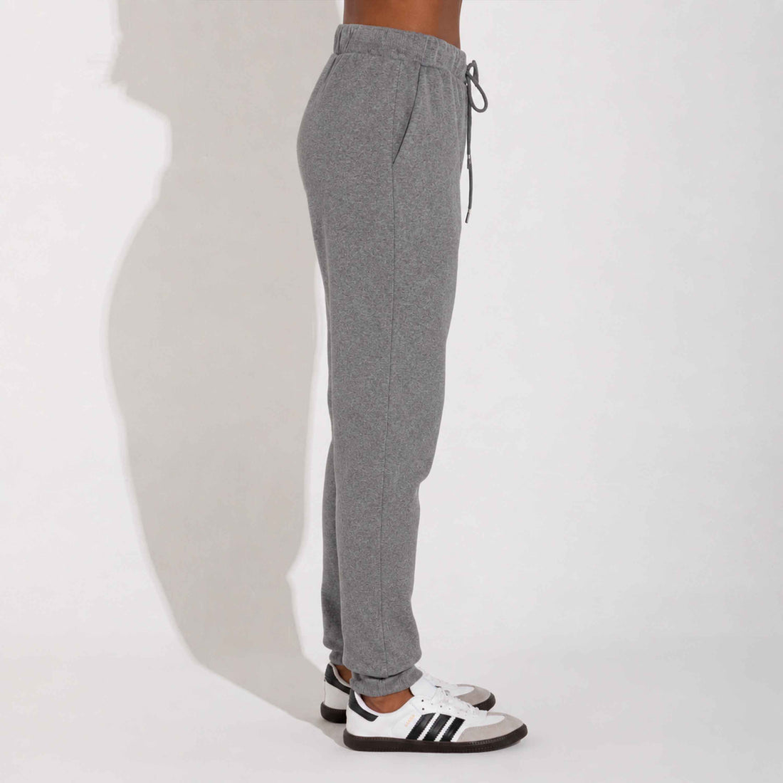 Calça Jogger Moletom Flanelado - Mescla Escuro